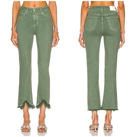 JONATHAN SIMKHAI River High Rise Straight Jeans In Jade - Picture 1 of 8